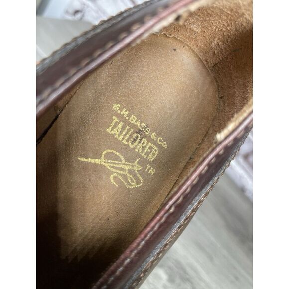 G.H. Bass Tailored Brown Leather Wingtip Lace Oxfords Shoes Women’s 7.5M US/38EU - Picture 10 of 16
